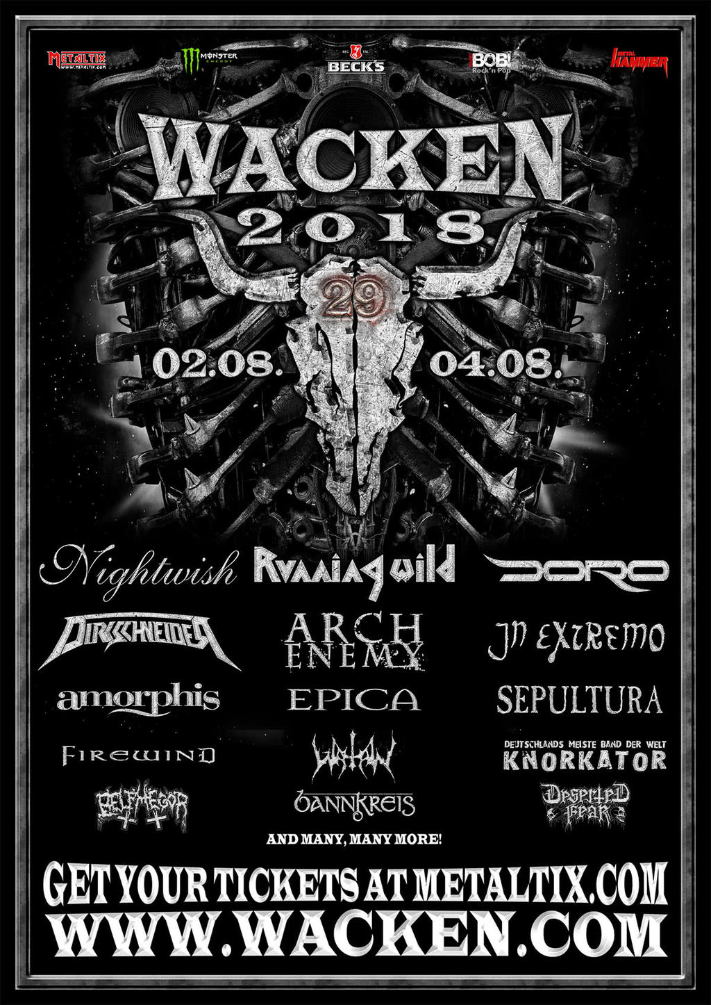 Wacken Open Air Flyer 2018